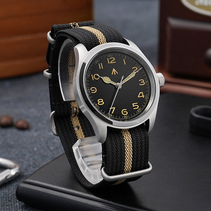 ★11.11 Sale★Militado 38mm Retro VH31 Military Watch ML08