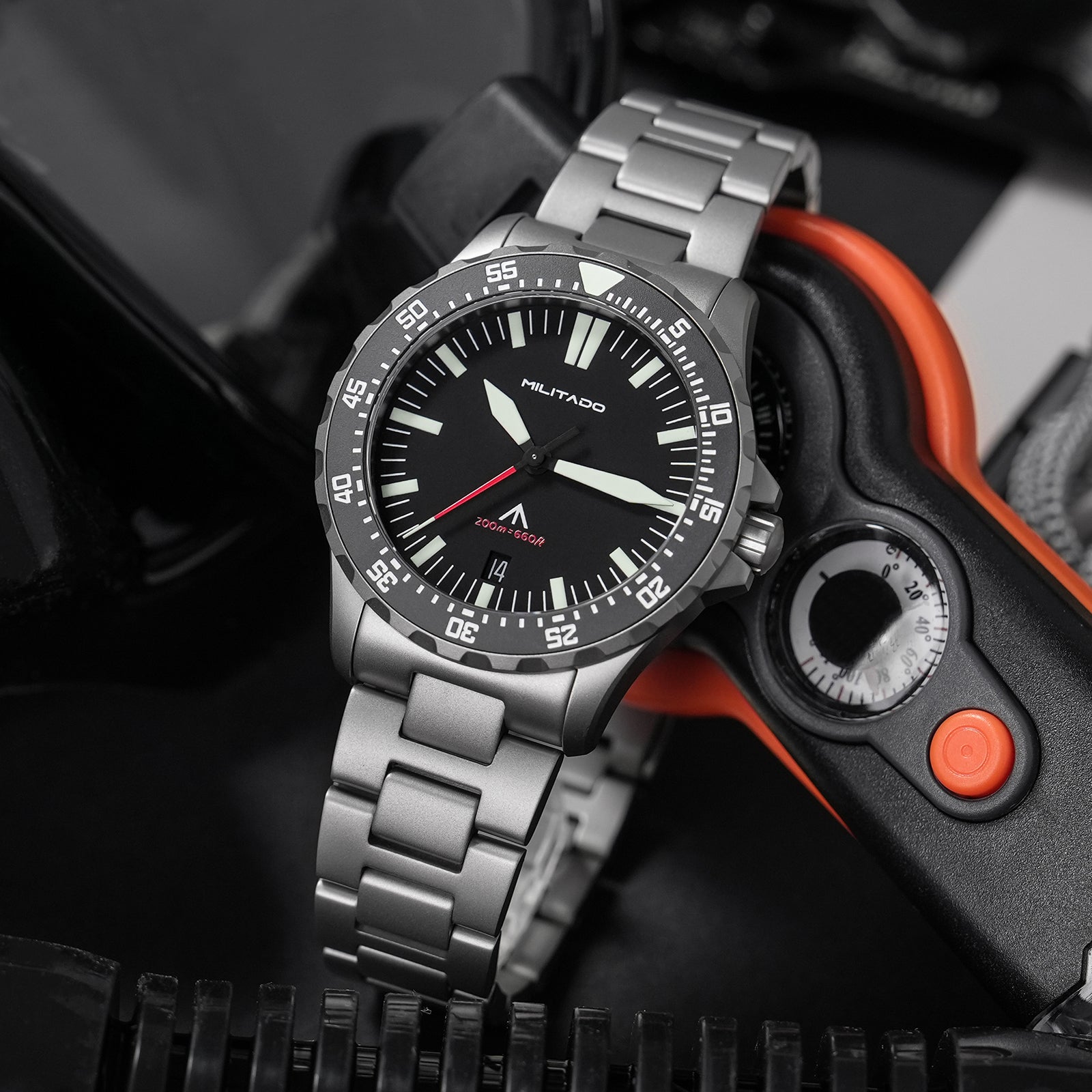 💥Spring Sale💥Militado 39mm Dive Watch Sapphire Crystal Military Watch ML16