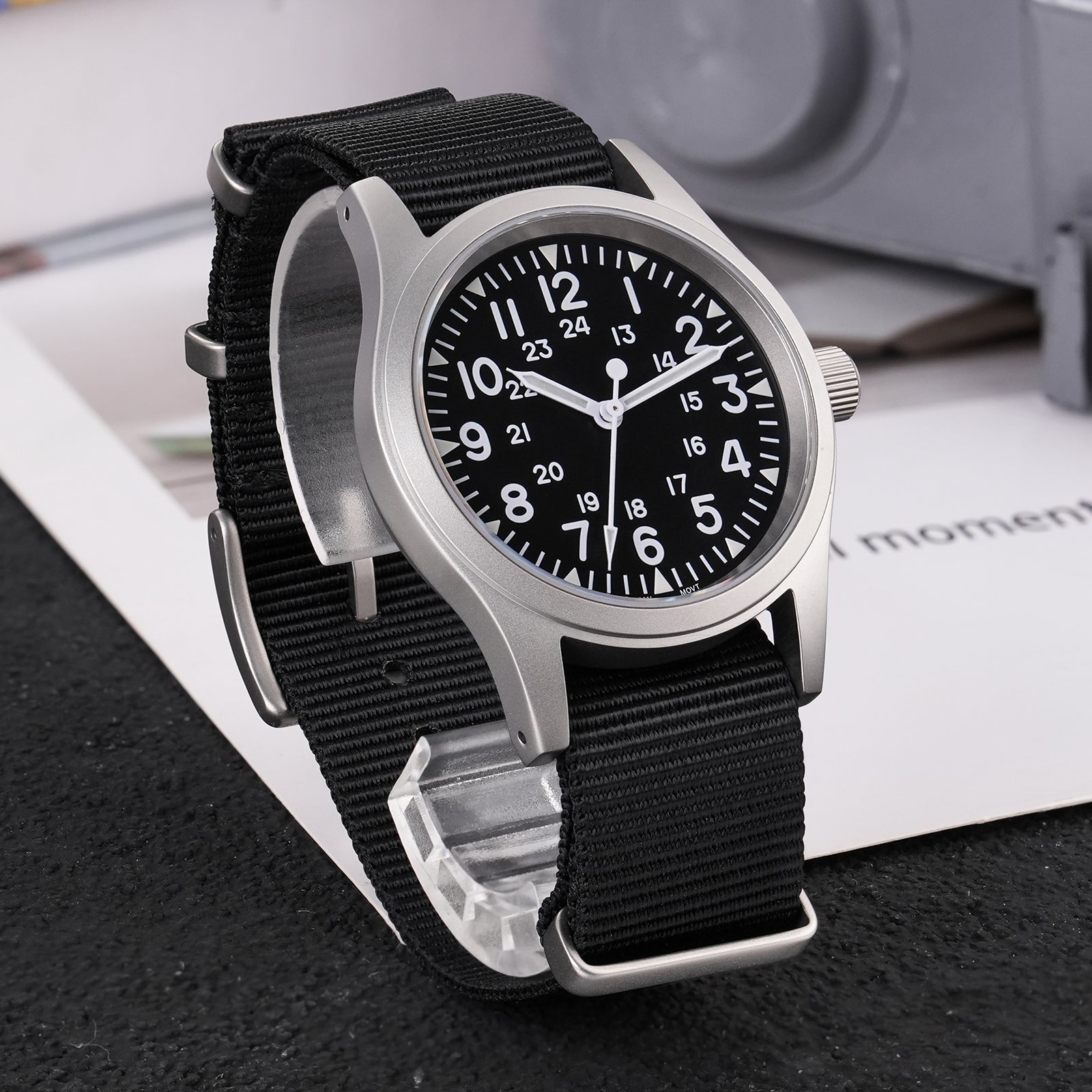 💥Spring Sale💥Militado 38mm Sapphire Crystal Field Military Watch ML05