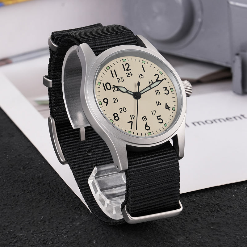💥Spring Sale💥Militado 38mm Sapphire Crystal Field Military Watch ML05