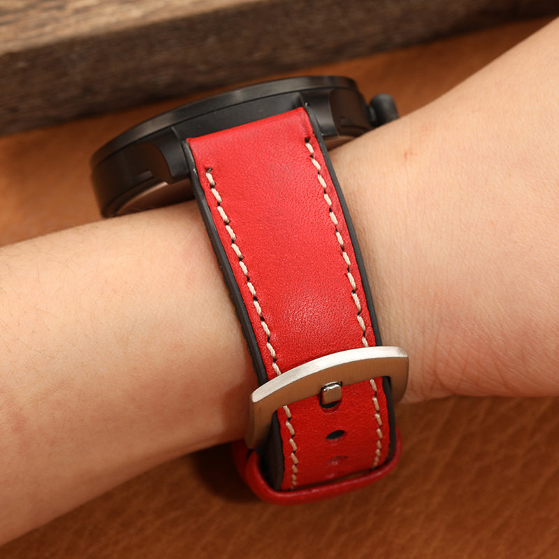 Premium Quality Leather-Fluorine Watch Bands Vintage Strap 20mm 22mm