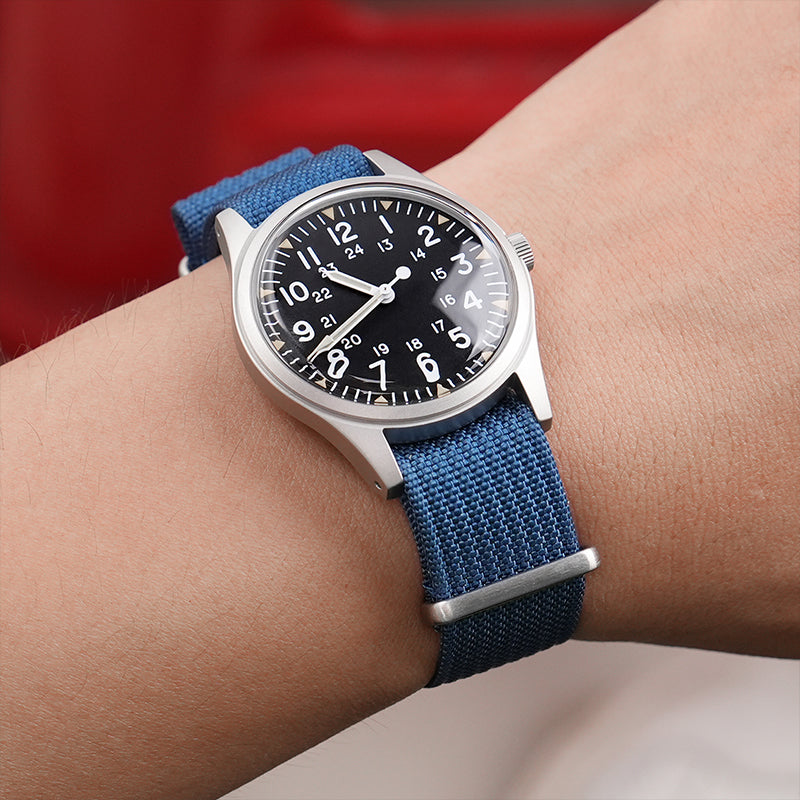 💥Spring Sale💥Militado 36mm High Domed VH31 Field Watch ML07