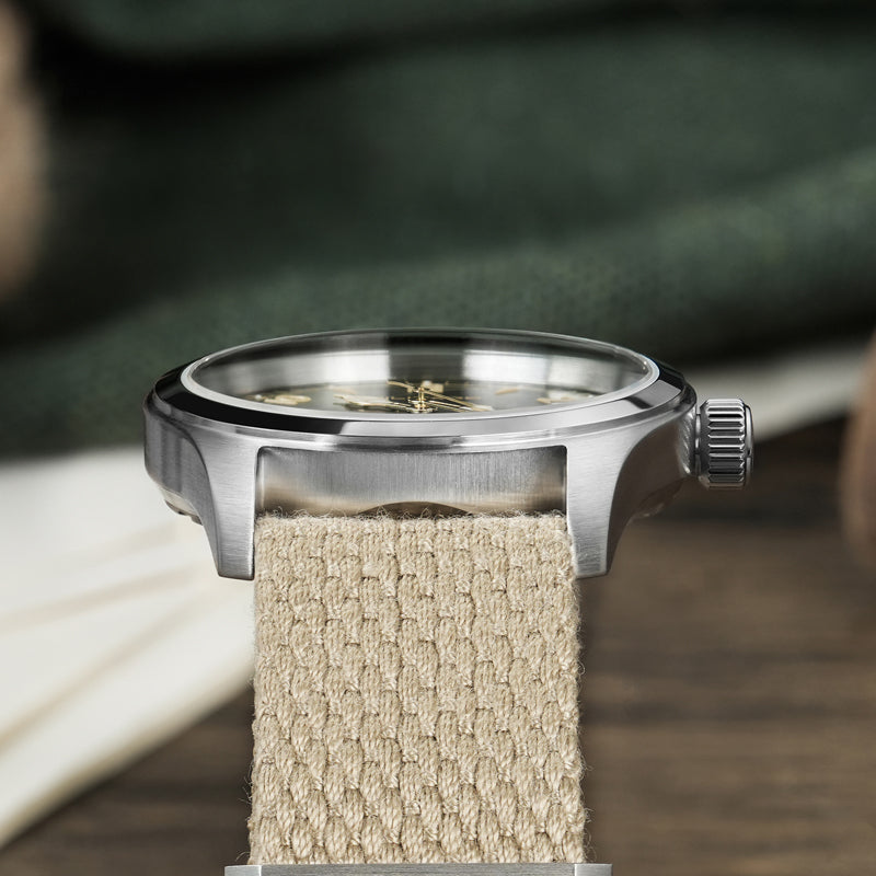 Militado 36 mm Reloj de campo de cuarzo D12 - Agujas tipo lápiz