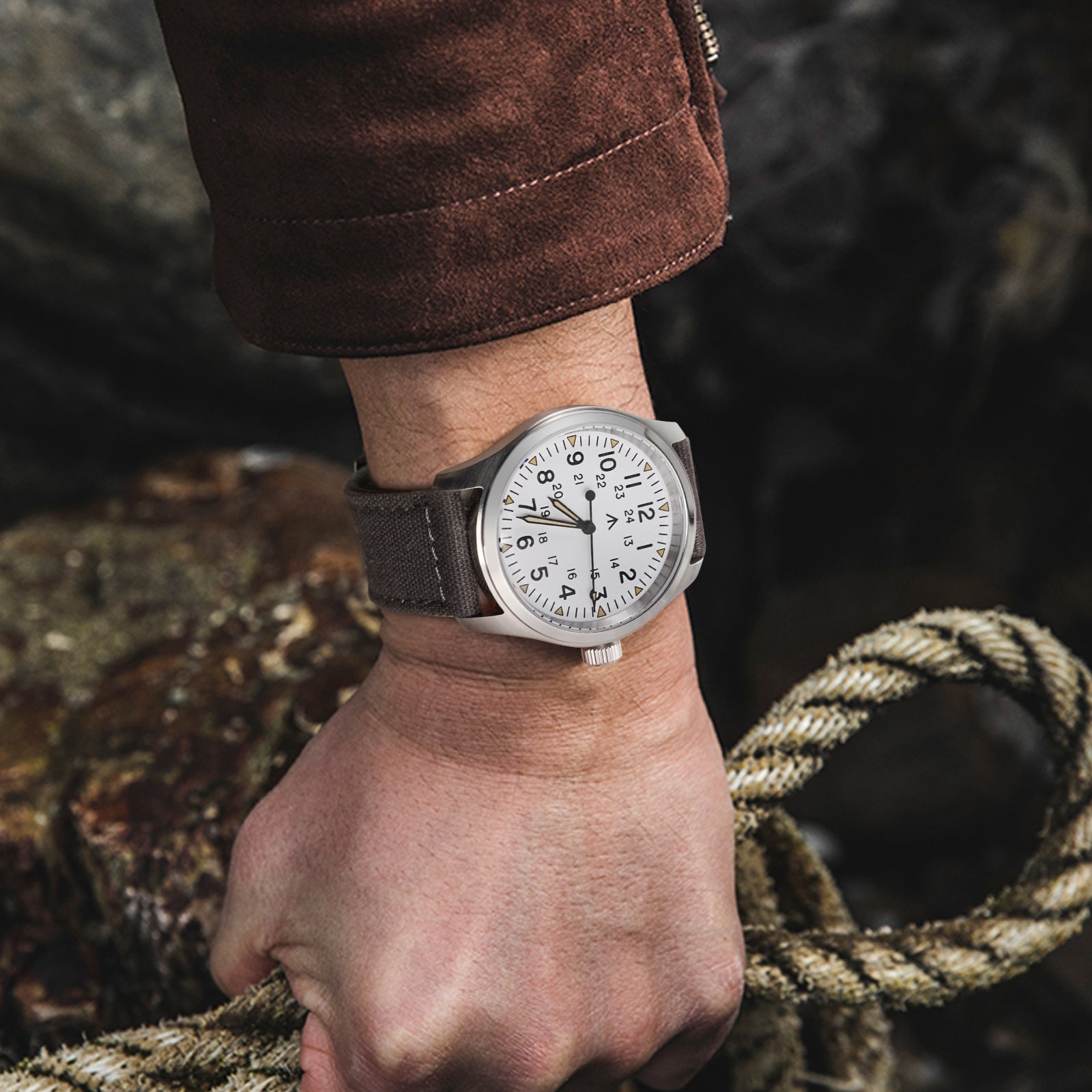 New Arrival Canvas Watch Strap Vintage Watch band 20mm 22mm