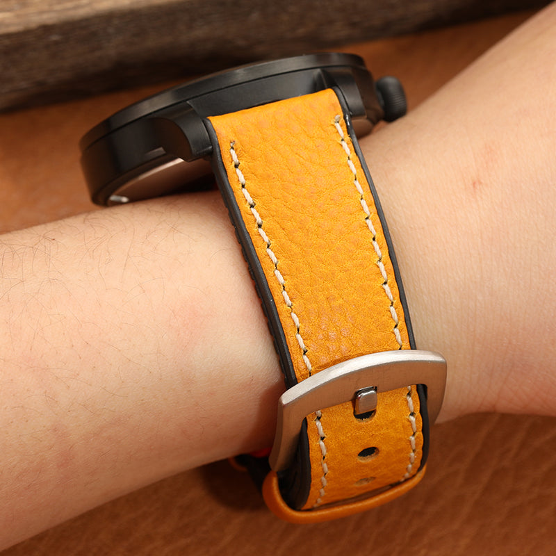 Premium Quality Leather-Fluorine Watch Bands Vintage Strap 20mm 22mm