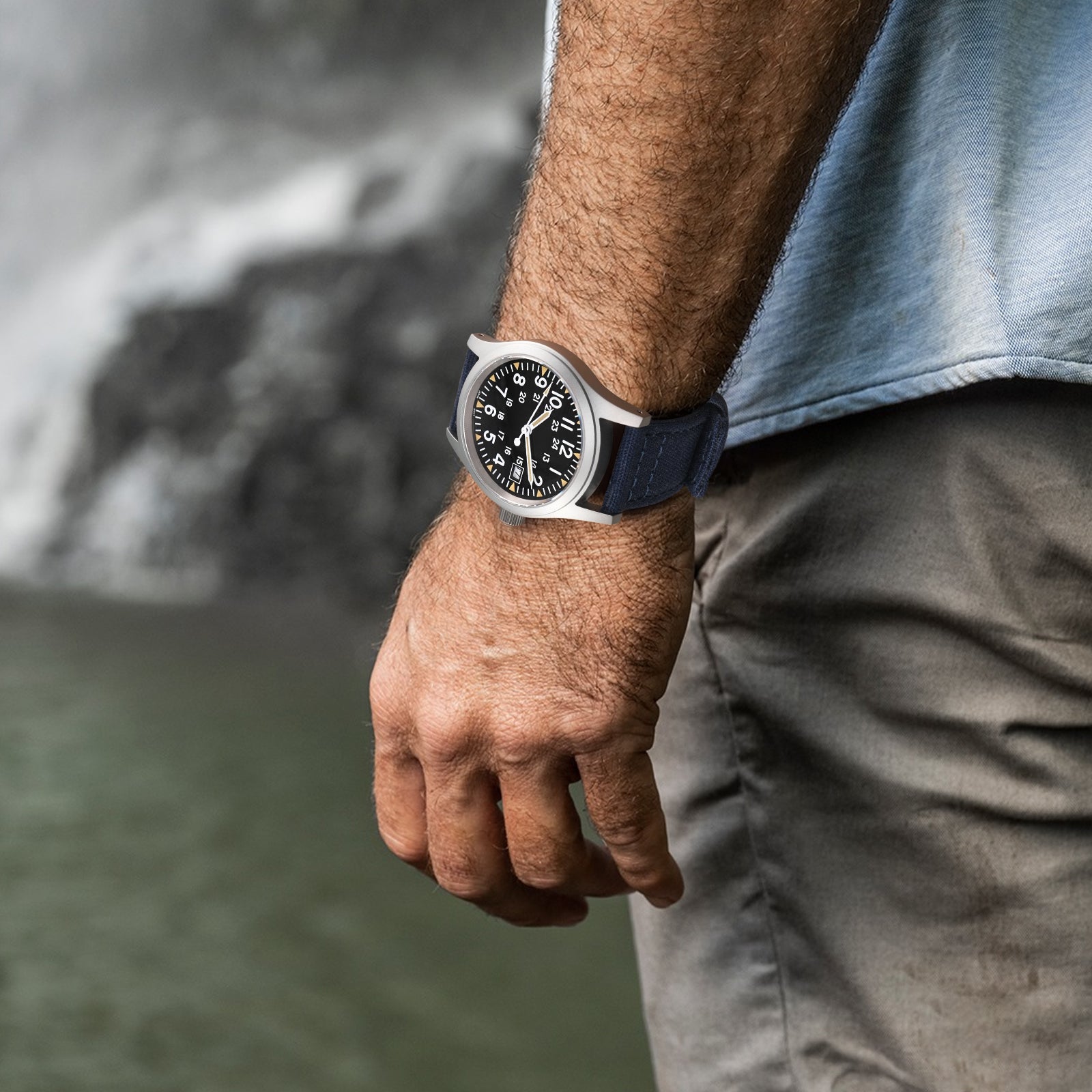 New Arrival Canvas Watch Strap Vintage Watch band 20mm 22mm