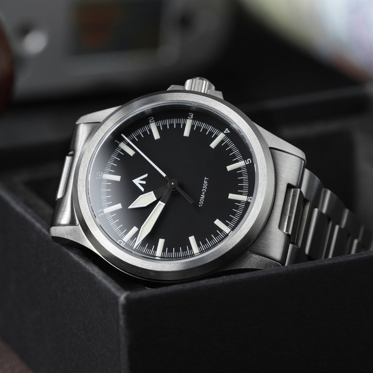 Militado 36mm Field Watch VH31 Sweeping Movt Men Watch ML18