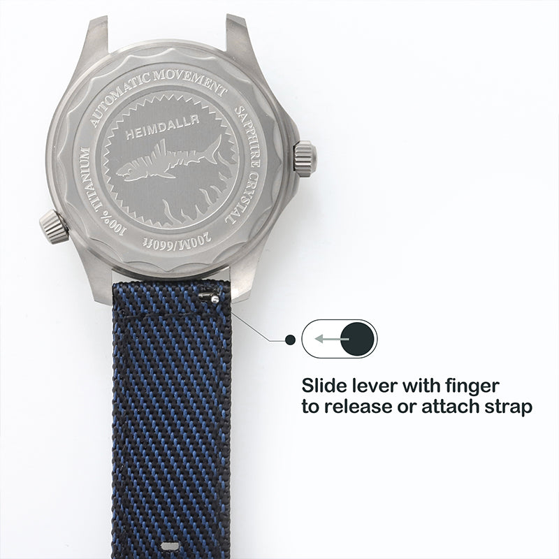Correa de cuero y nailon para reloj, correa de lona de 20mm y 22mm