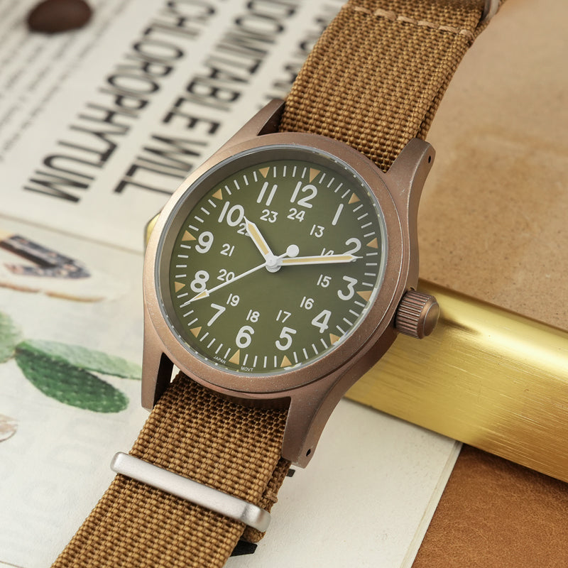 💥Spring Sale💥Militado 38mm PVD Bronze Watch Military Watch ML05