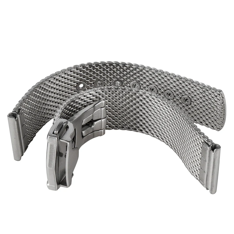 Correa de cuero y nailon para reloj, correa de lona de 20mm y 22mm