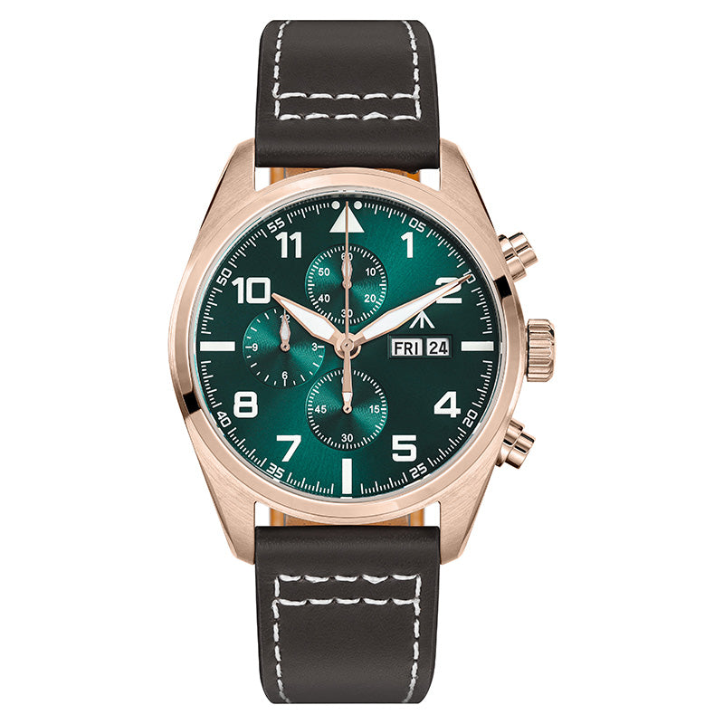 Militado 39mm Vintage Chronograph Quartz Watch ML04