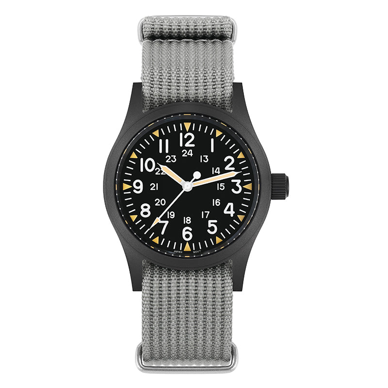Militado VH31 Vintage Military Watch ML05 Black PVD