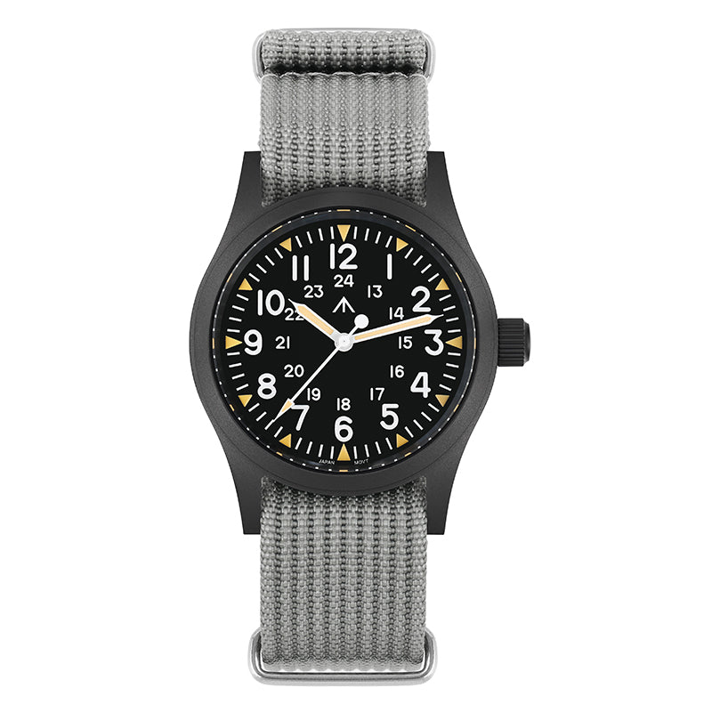 Militado VH31 Vintage Military Watch ML05 Black PVD