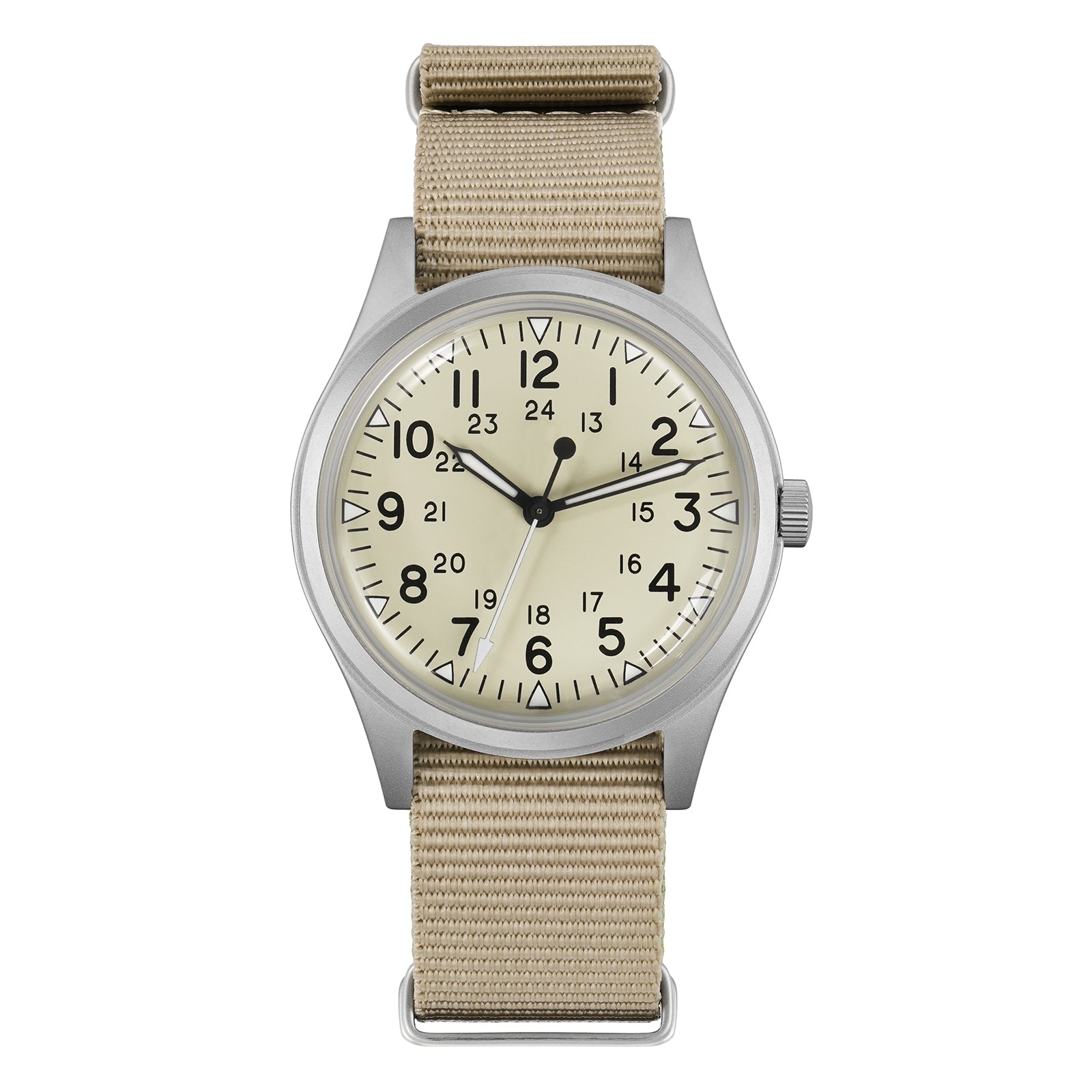 ★11.11 SALE★Militado 36mm High Domed VH31 Field Watch ML07