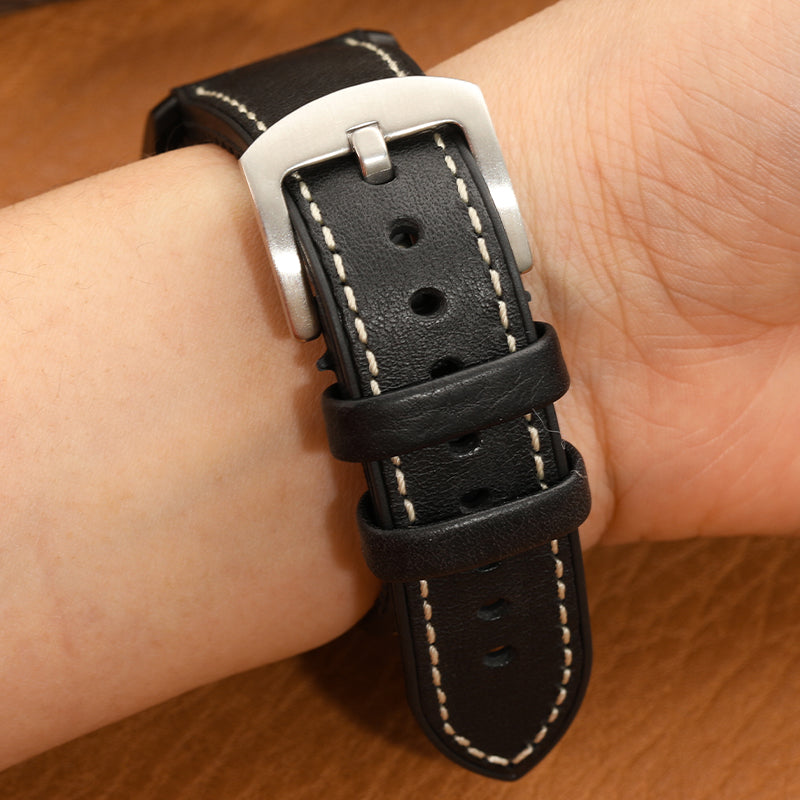 Premium Quality Leather-Fluorine Watch Bands Vintage Strap 20mm 22mm