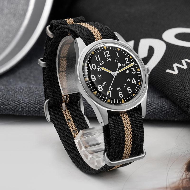 Militado 36mm High Domed VH31 Field Watch ML07