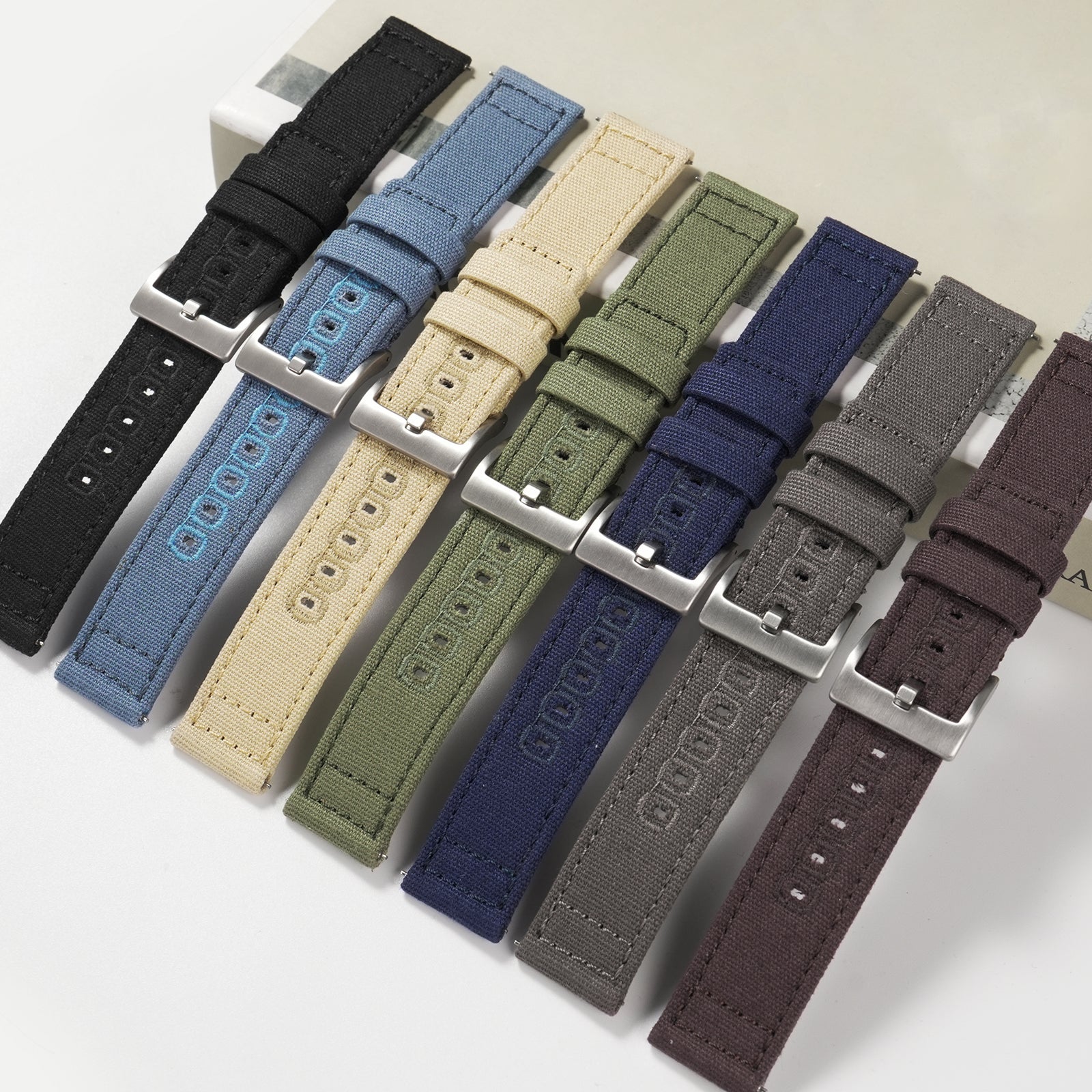 New Arrival Canvas Watch Strap Vintage Watch band 20mm 22mm