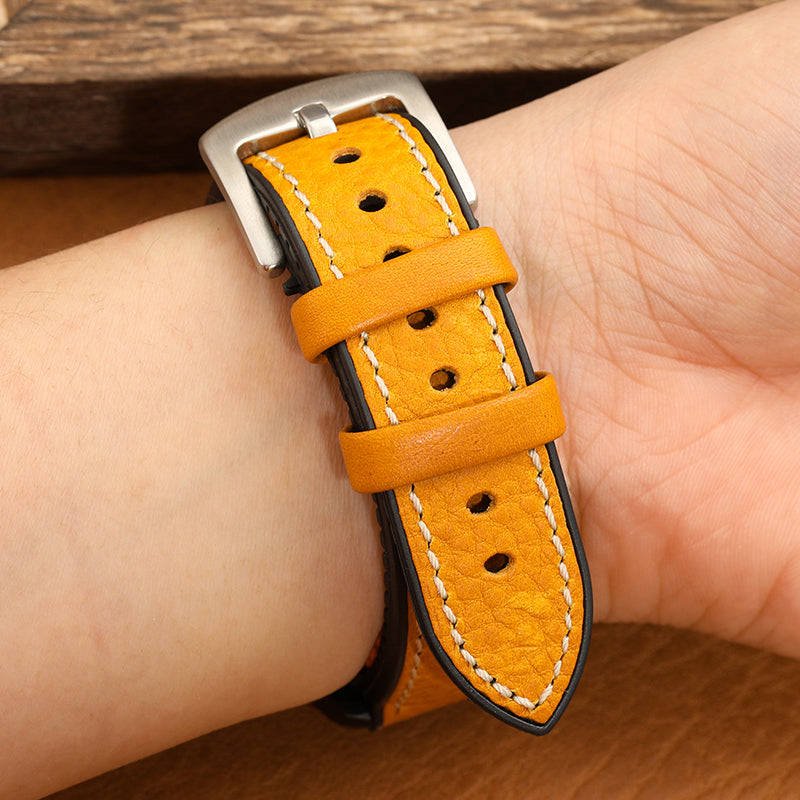 Premium Quality Leather-Fluorine Watch Bands Vintage Strap 20mm 22mm