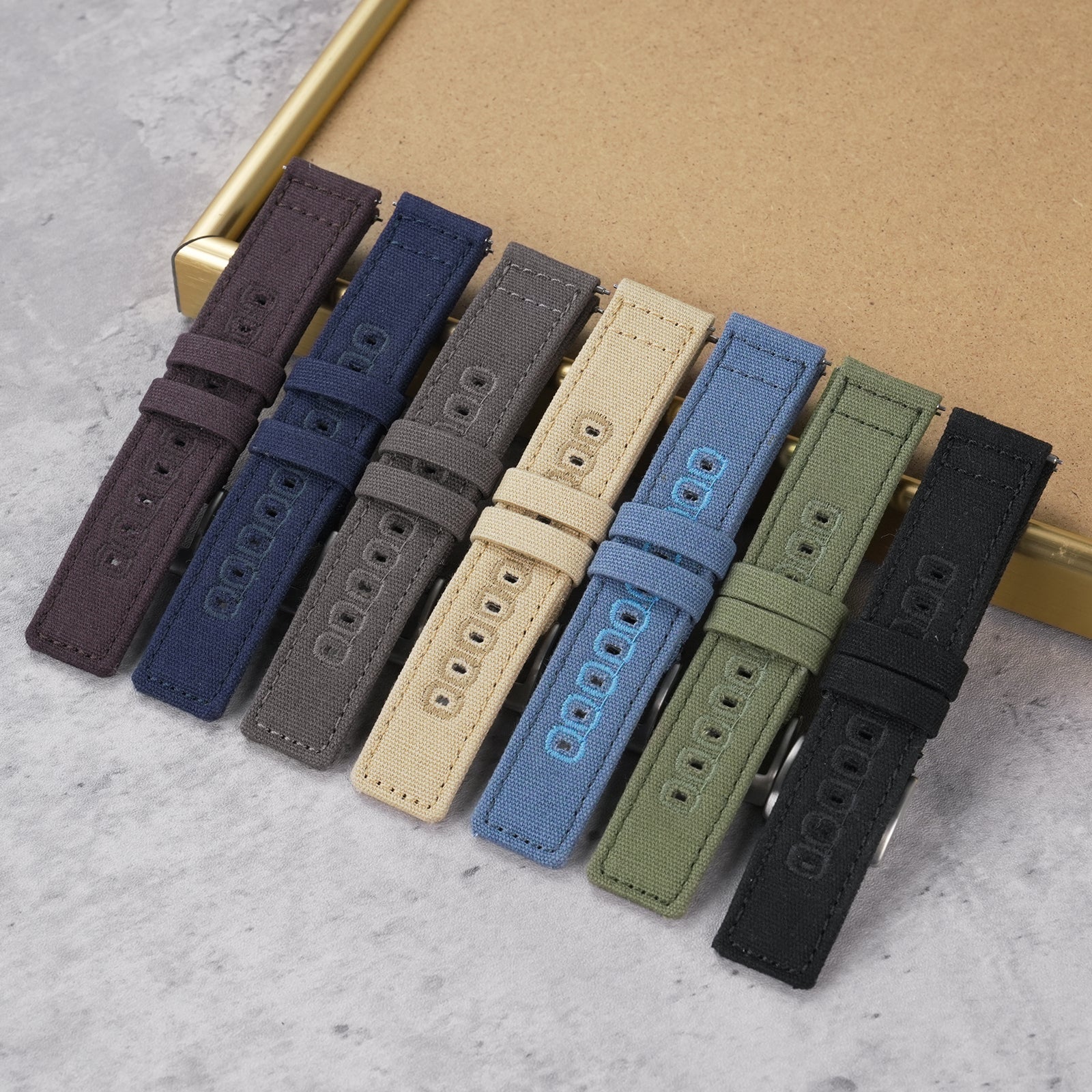 New Arrival Canvas Watch Strap Vintage Watch band 20mm 22mm