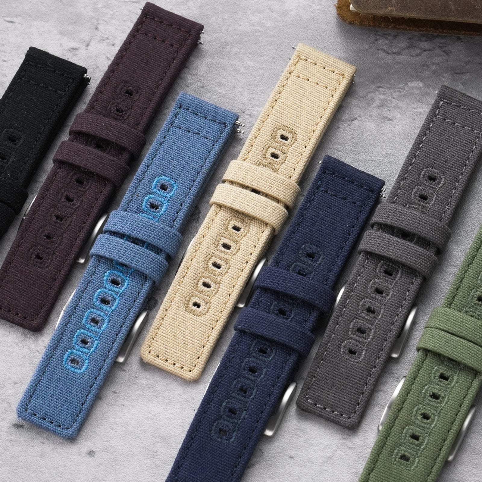 New Arrival Canvas Watch Strap Vintage Watch band 20mm 22mm