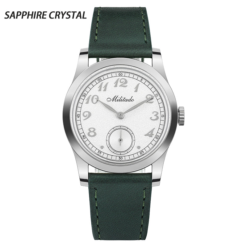 ★11.11 SALE★Militado 36mm Sapphire Crystal VD78 Quartz Watch ML01