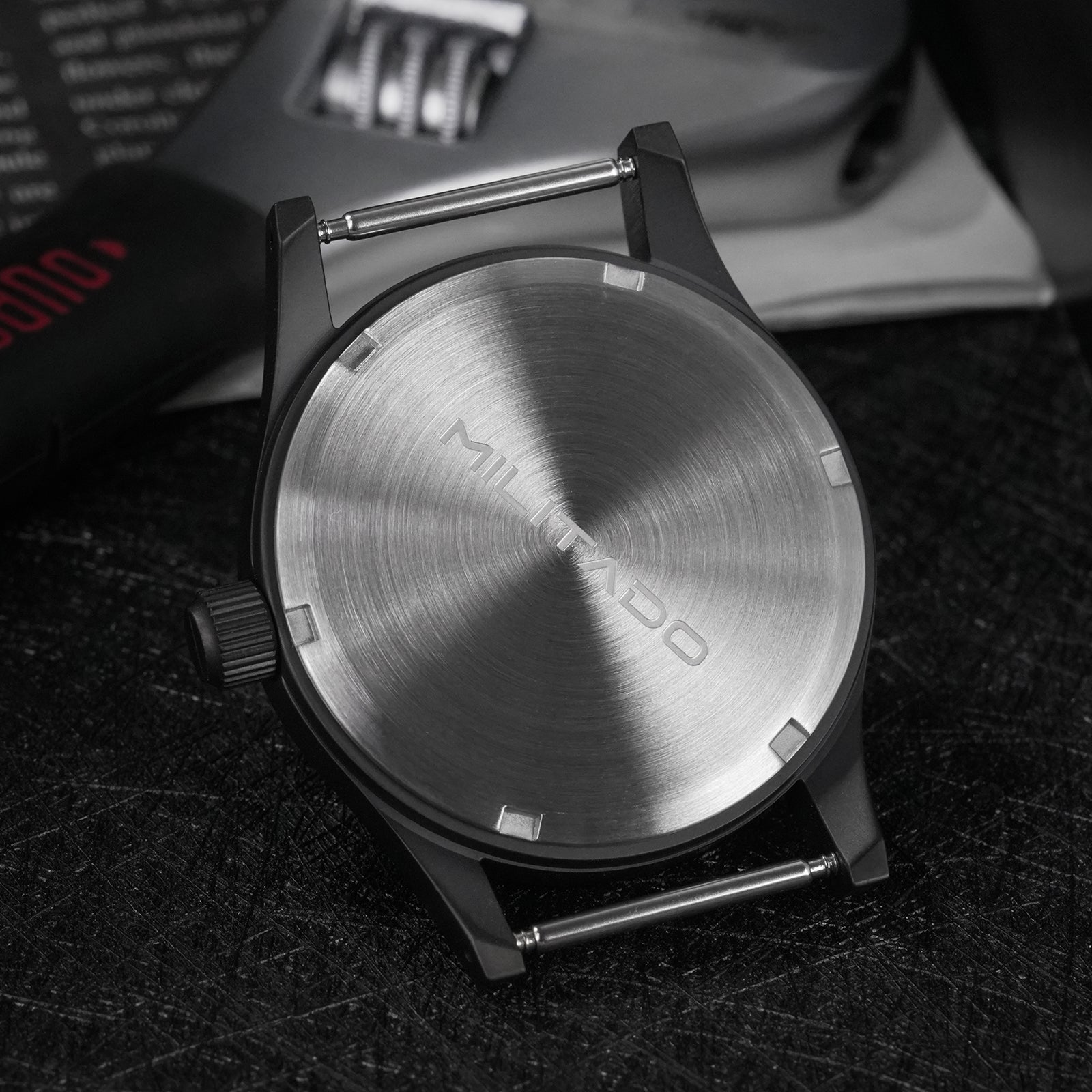 💥Spring Sale💥Militado VH31 Vintage Military Watch ML05 Black PVD