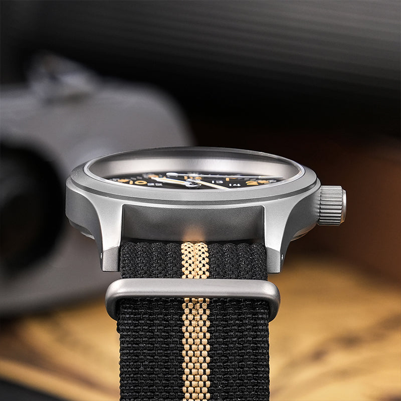 š„Spring Saleš„Militado VH31 Vintage Field Watch ML05 24hours Black Dial