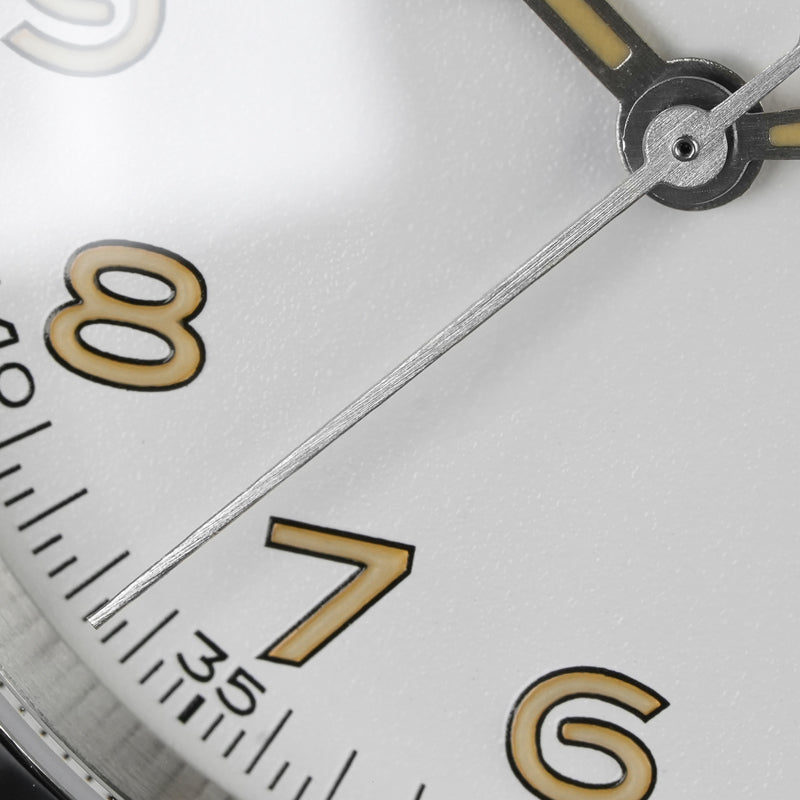 Militado VH31 38mm Sapphire Crystal Field Watch ML08 White Dial