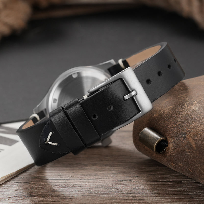 Reloj de campo de cuarzo Militado 36 mm D12 - Manecillas tipo catedral