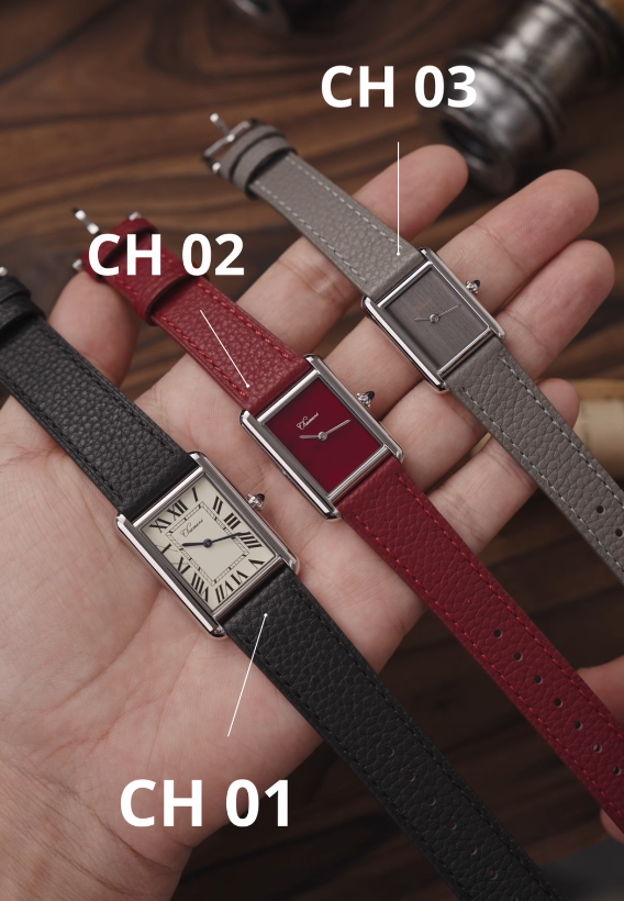 💥11.11&BlackFriday💥Chameri 22mm Dress Watch Ronda 762 Retro Watch CH03
