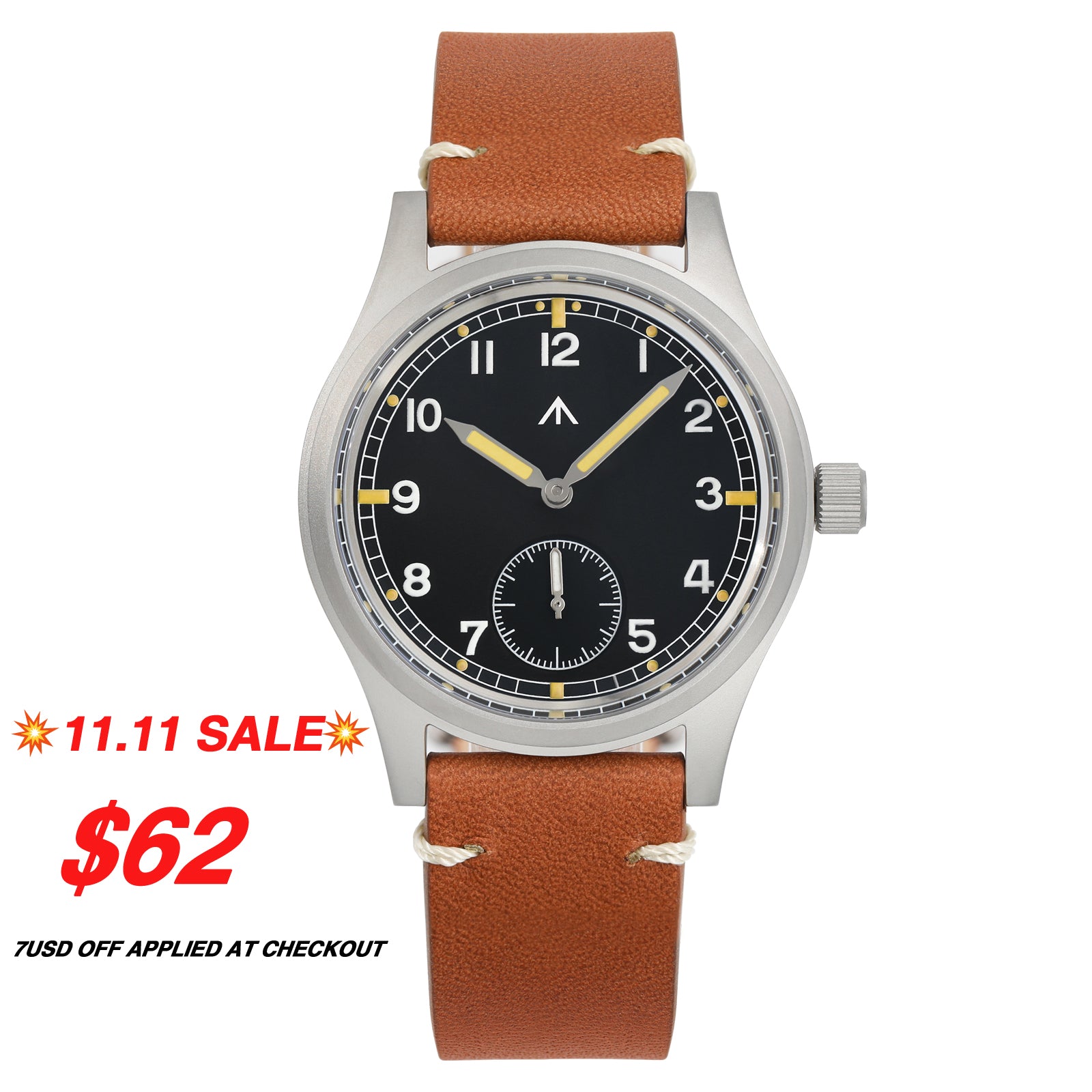 ☆11.11 SALE☆Militado 36mm D12 Quartz Vintage Field Watch V2 Version