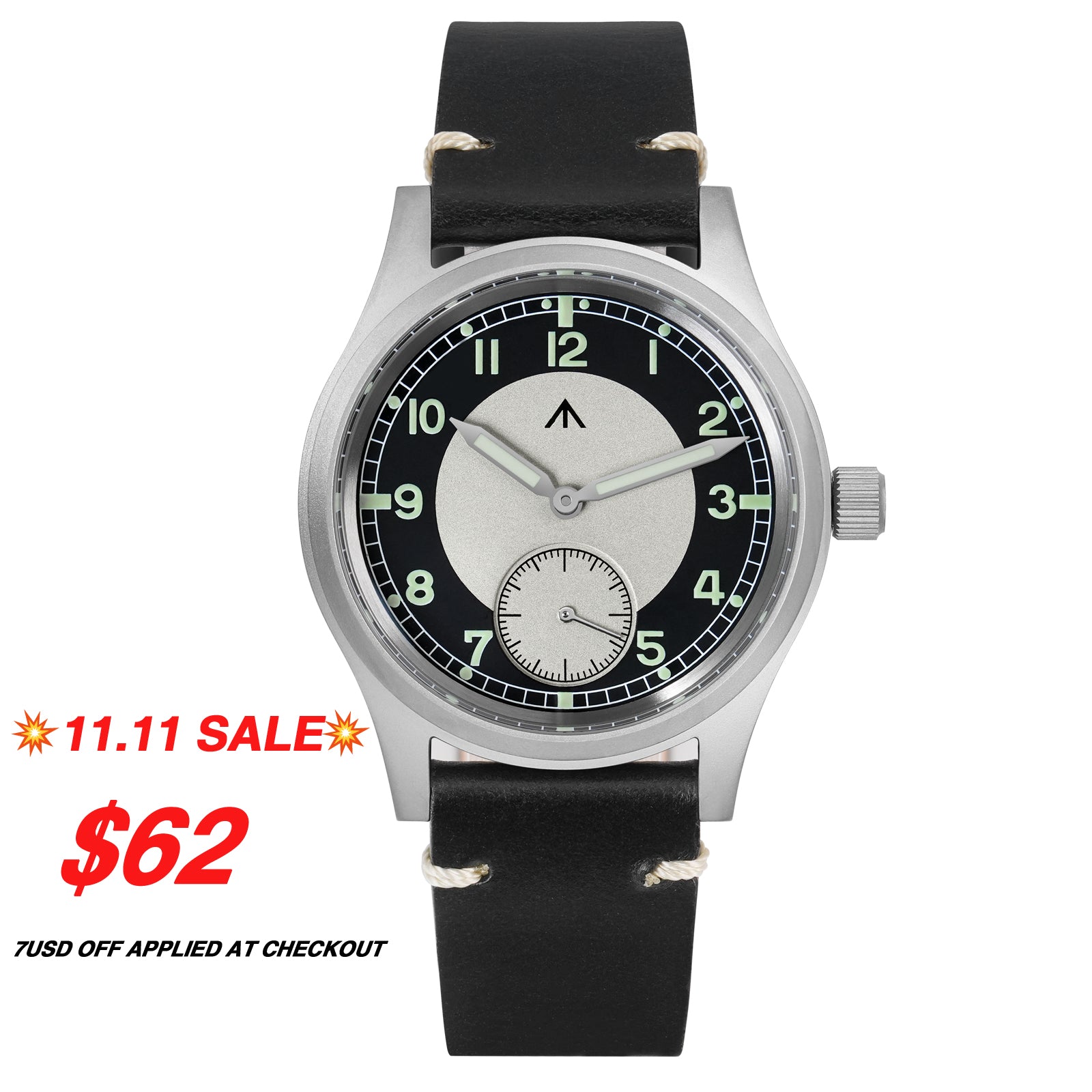 ★11.11 SALE★Militado 36mm Dirty Dozen Watch Tuxedo Heritage Watch D12