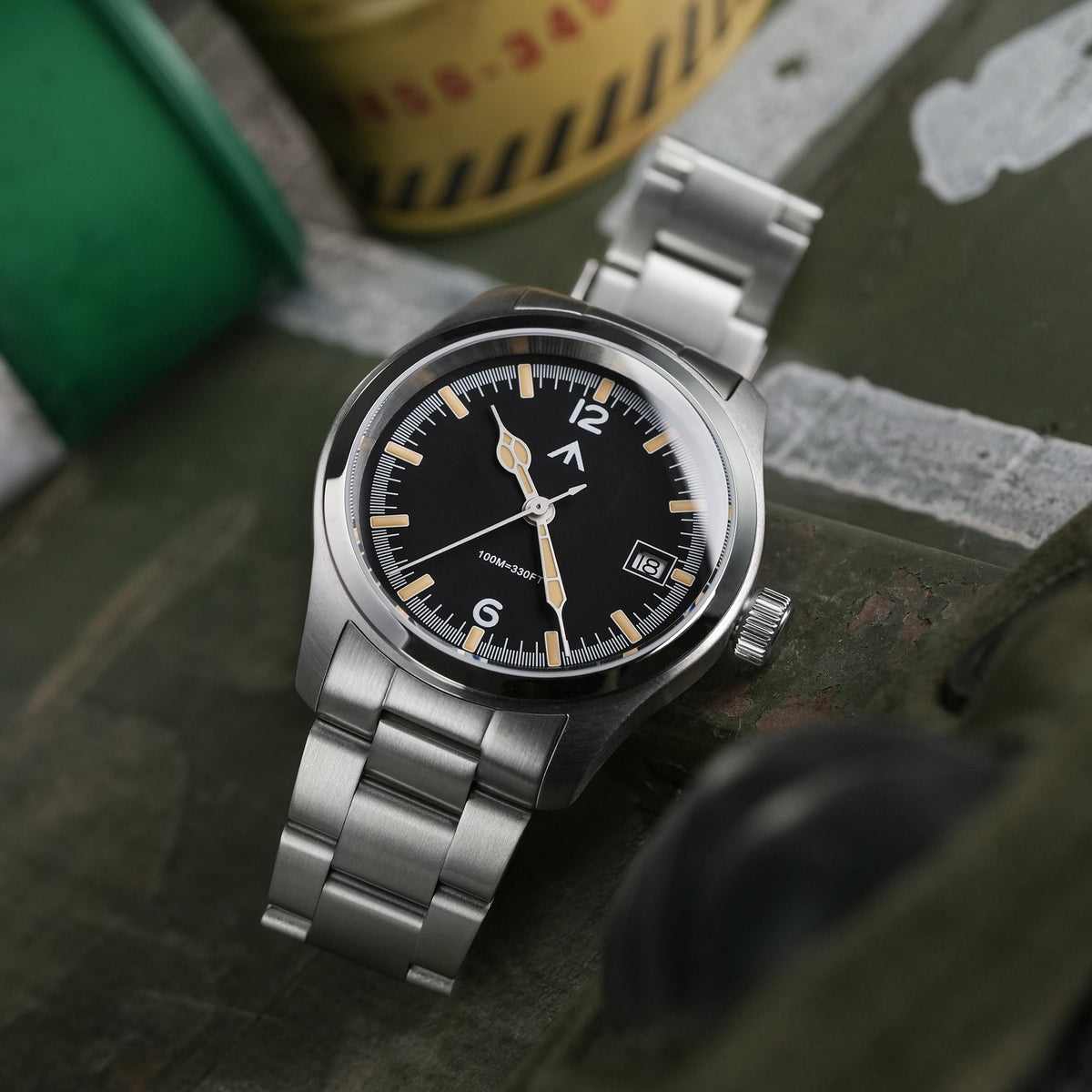 💥New Released💥Militado 38mm Field Watch Ronda 515 Movt Watch ML08