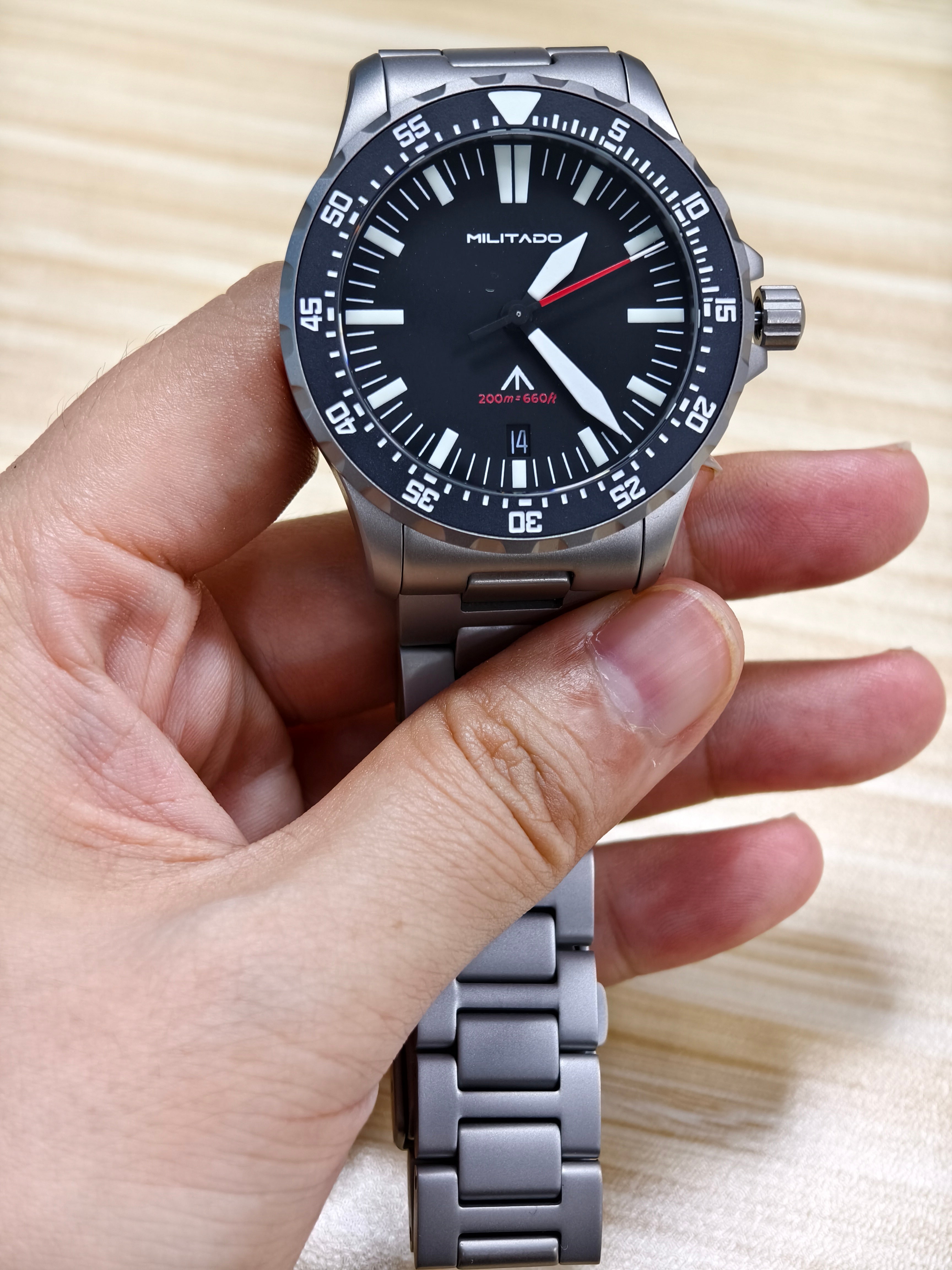 💥Spring Sale💥Militado 39mm Dive Watch Sapphire Crystal Military Watch ML16