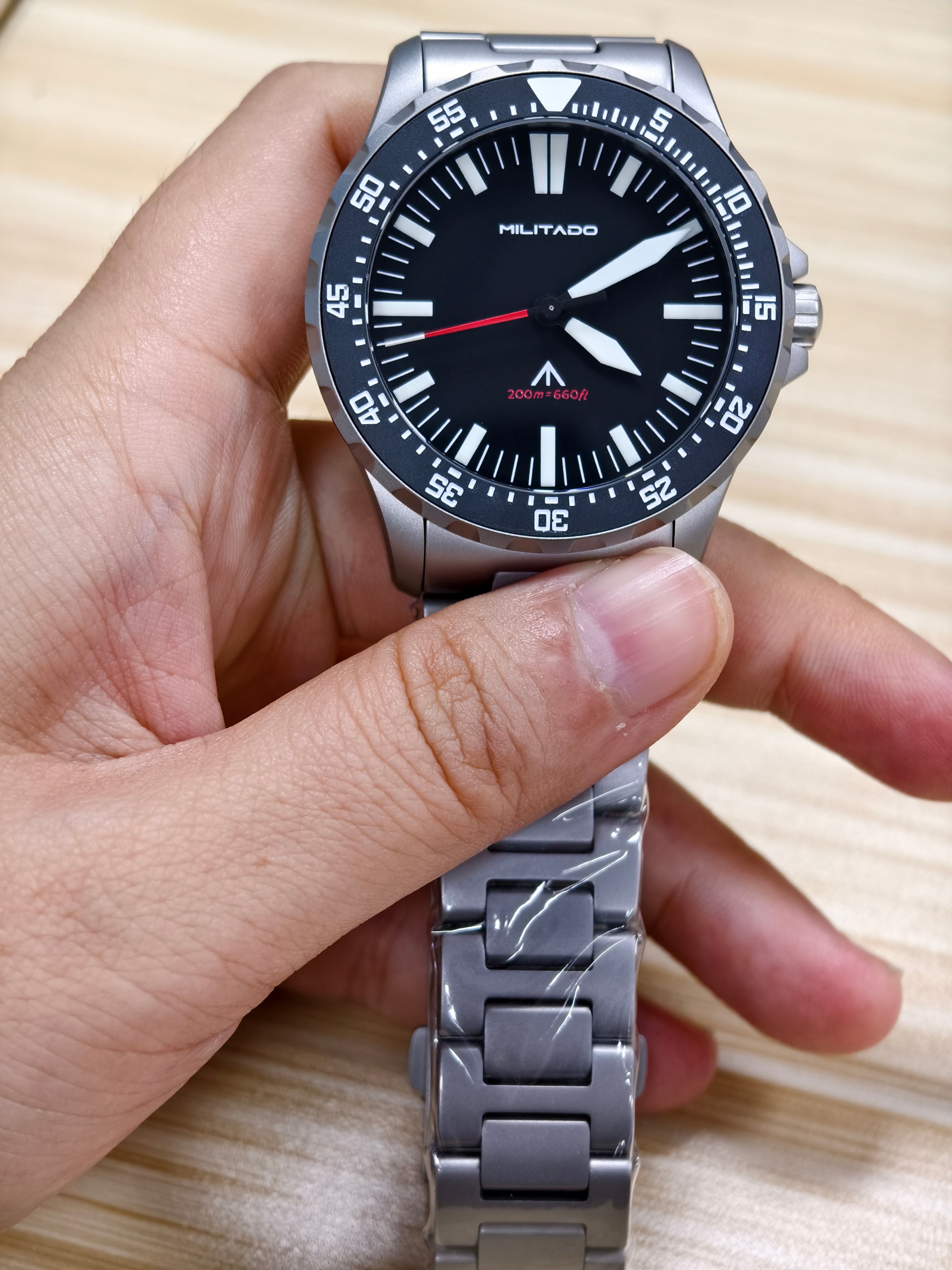 ★11.11 SALE★Militado 39mm Dive Watch Sapphire Crystal Military Watch ML16