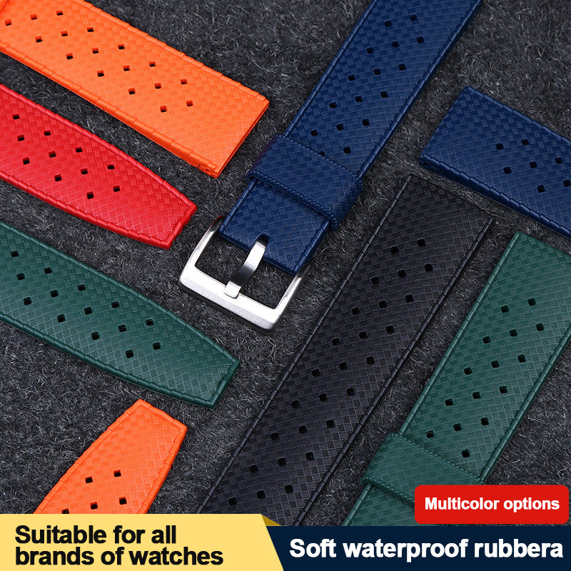 ★Flash Sale★Vintage Tropic Rubber Dive Watch Strap