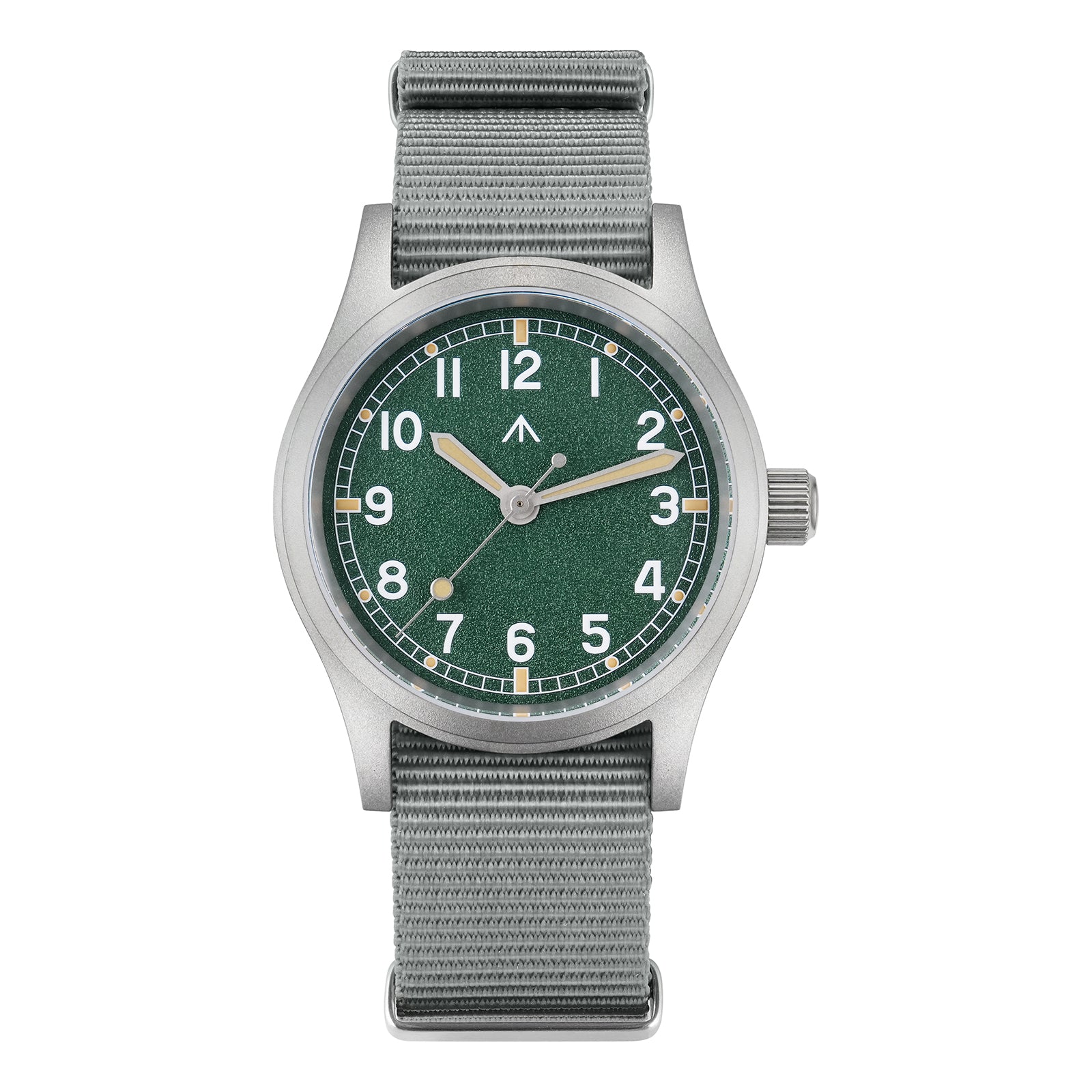 Militado Retro Military Watch 38mm Stainless Steel Watch ML12 Green Dial