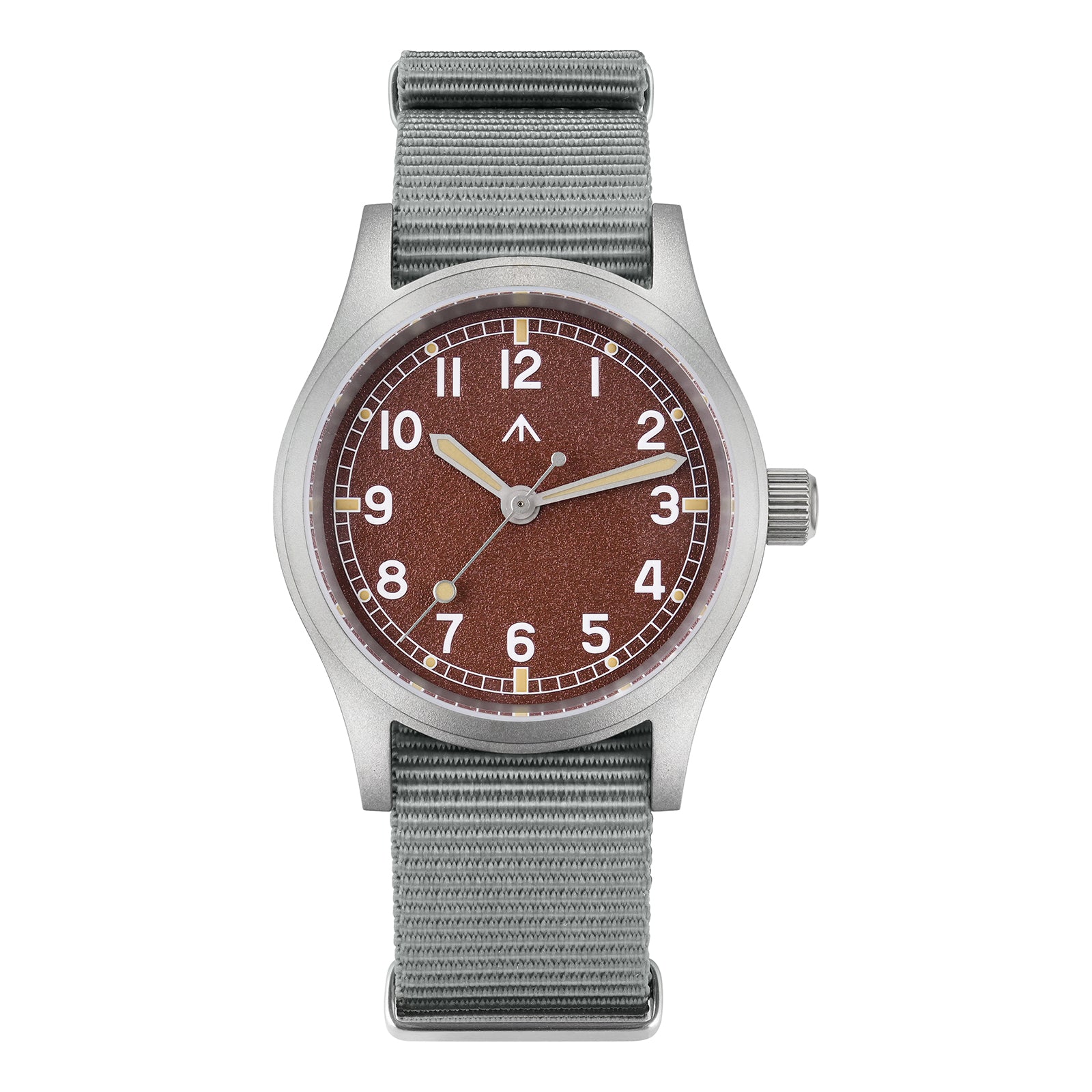 Militado Retro Field Watch 38mm Stainless Steel Watch ML12 Red