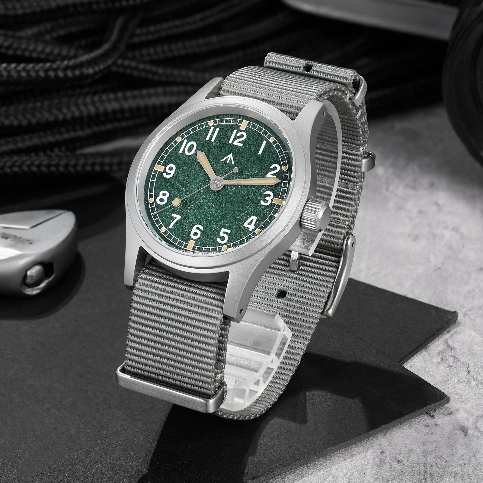 Militado Vintage Military Watch 38mm Pilot Watch ML12