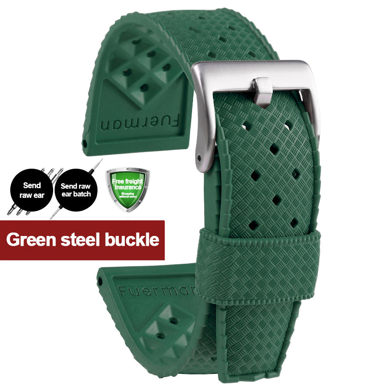 ★Flash Sale★Vintage Tropic Rubber Dive Watch Strap