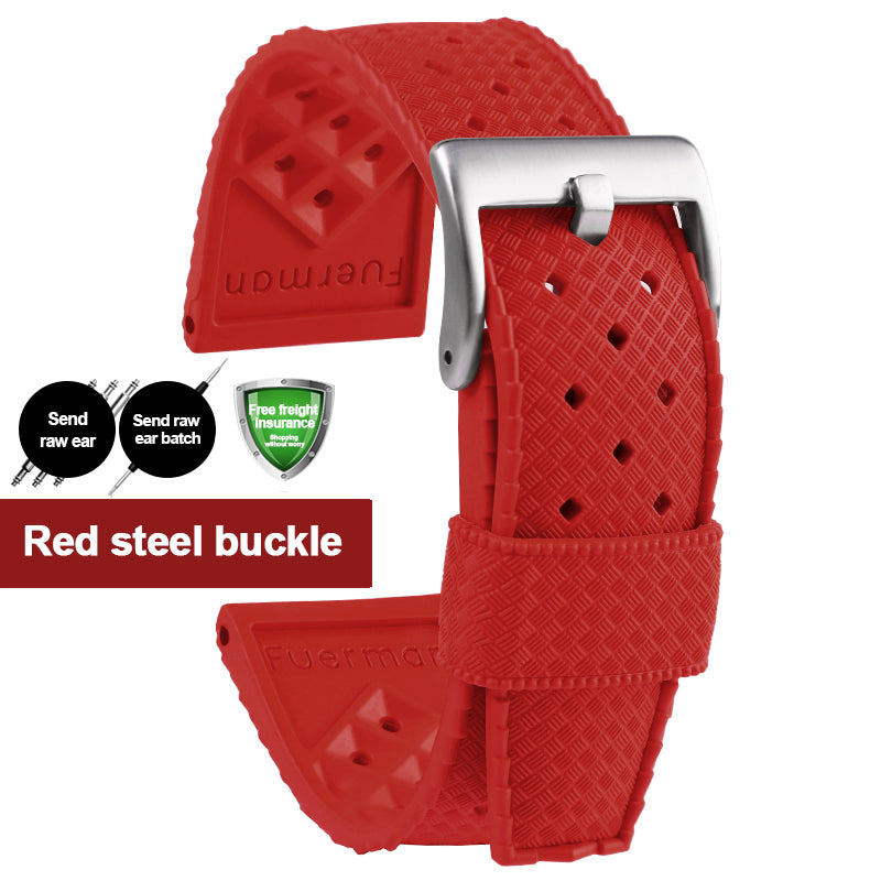 ★Flash Sale★Vintage Tropic Rubber Dive Watch Strap