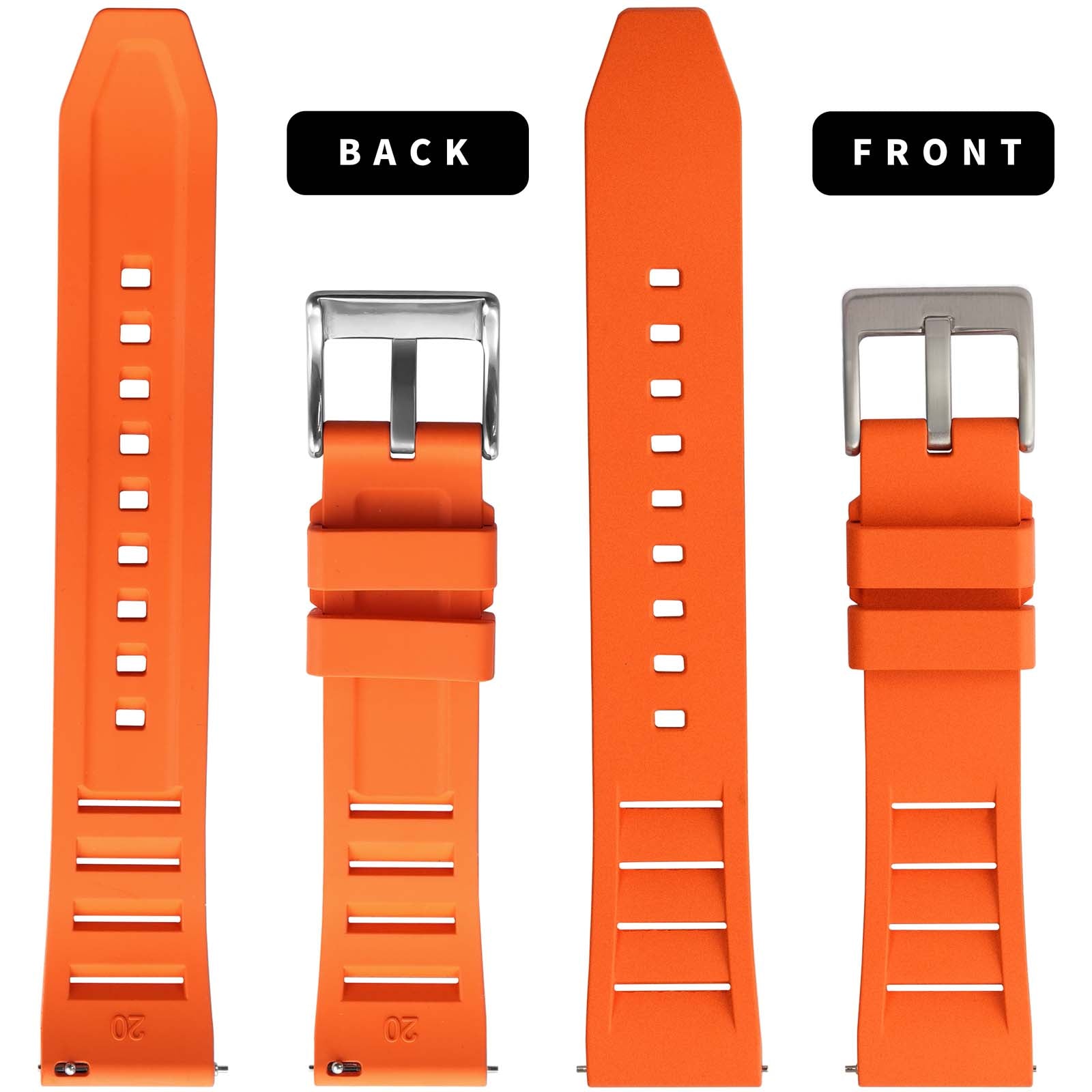 FKM Watch Band Rubber Strap 20mm 22mm