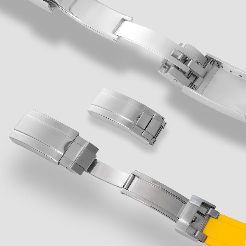 Cut-to-Size TPU Rubber Watch Band 20mm 22mm Buckle Optional