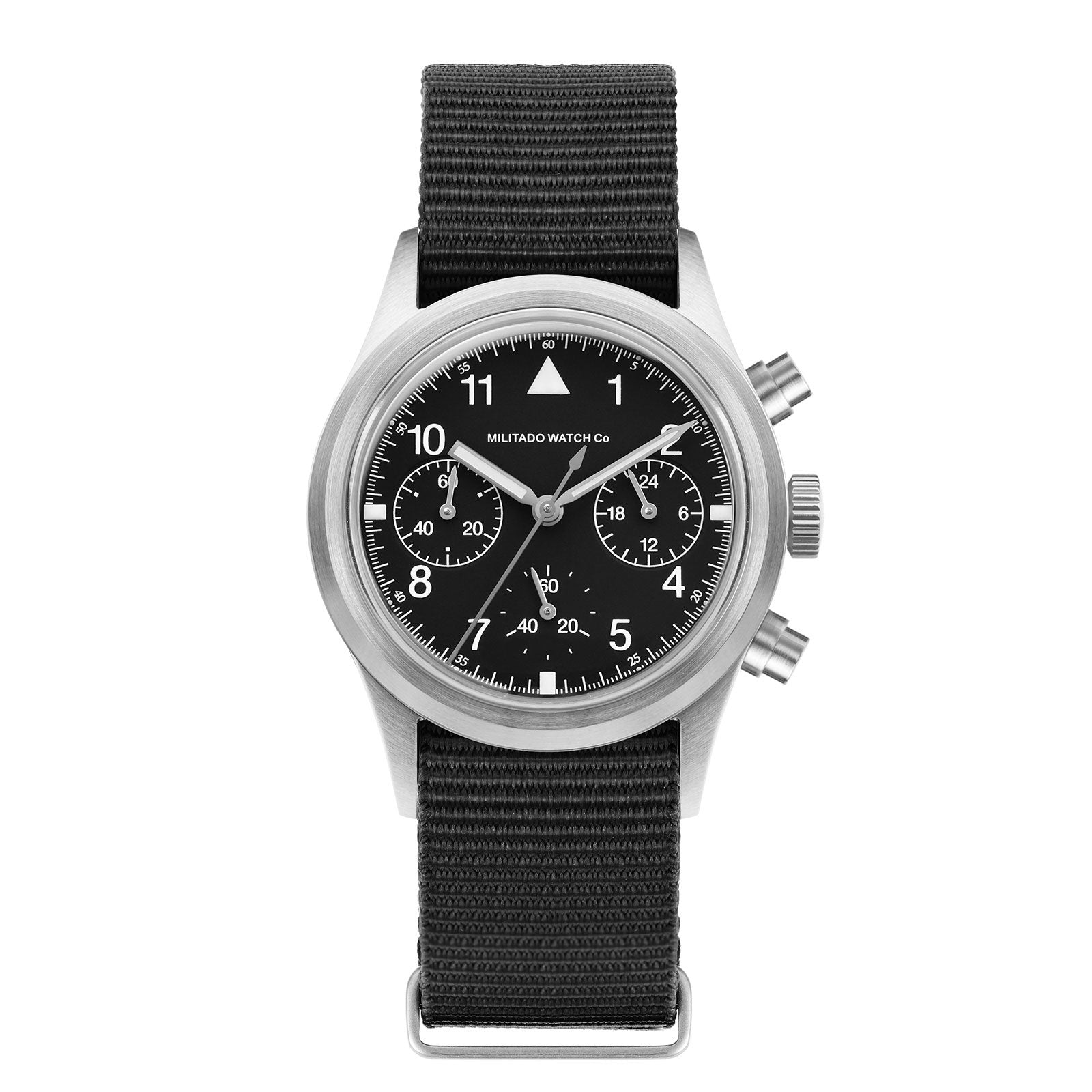 💥New Arrival💥Militado 36.5mm Chronograph Watch VK63 Vintage Military Watch ML26