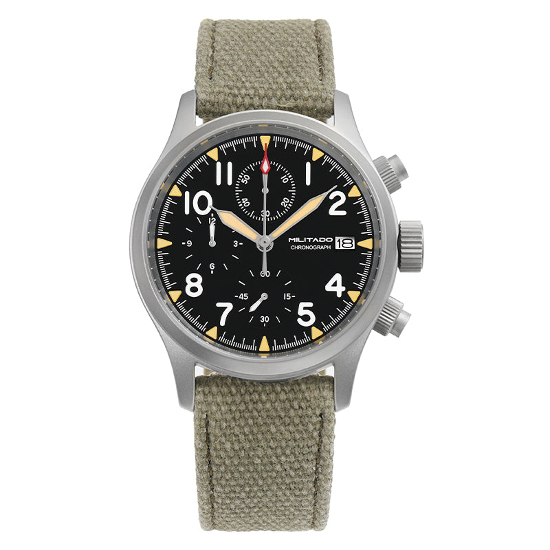 ★Black Friday★Militado Retro VK67 Quartz Chronograph Watch-3 Dial