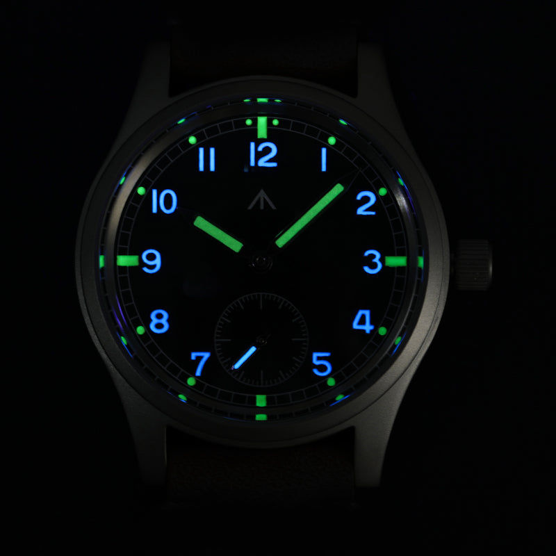 ★Black Friday★Militado 36mm D12 Quartz Field Watch - Pencil Hands