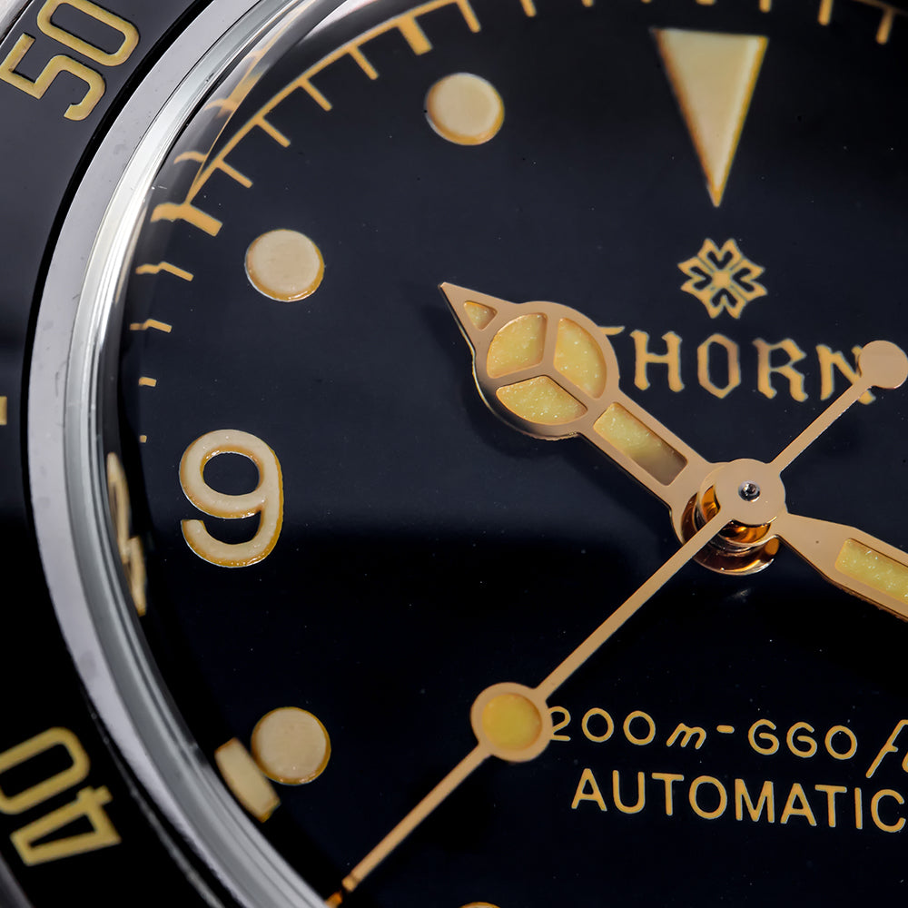★Black Friday★Thorn 39mm Diver 6200 Retro Diver Watch