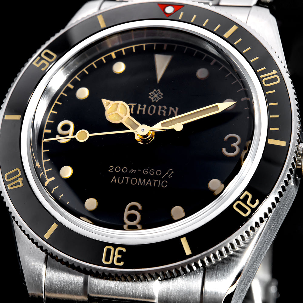 ★Black Friday★Thorn 39mm Diver 6200 Retro Diver Watch