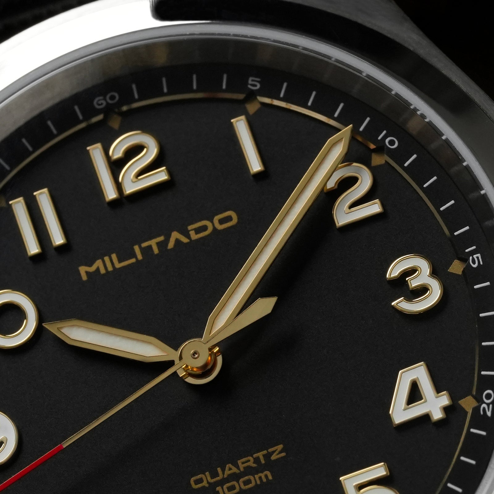 💥Mid-Year Sale💥Militado 38mm Military Watch Vintage Field Watch 369 Dial ML08