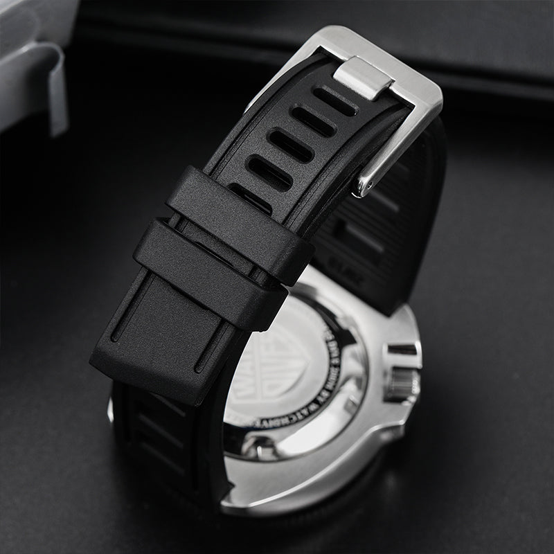 Correa de reloj de buceo de goma de primera calidad.